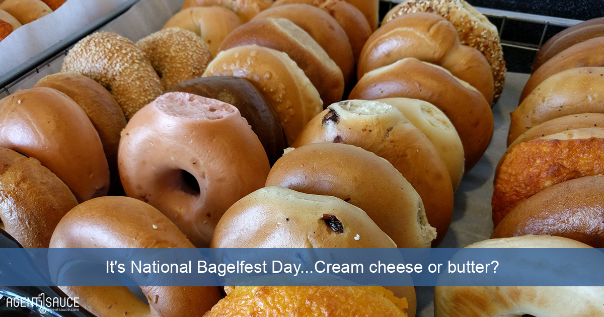 It's National Bagelfest Day...Cream cheese or butter?