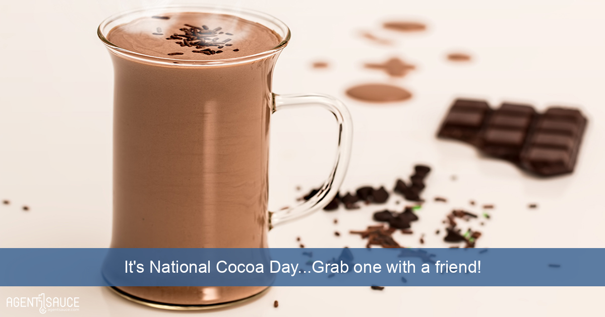 It's National Cocoa Day...Grab one with a friend!