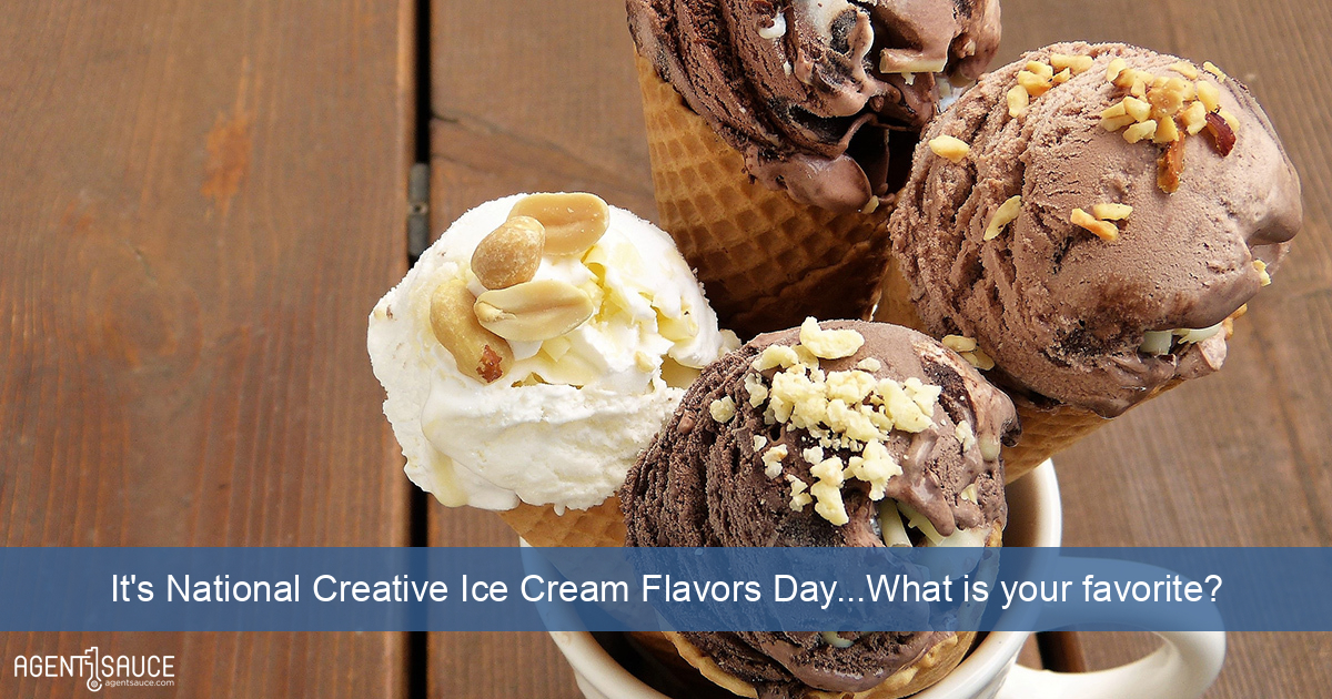 It's National Creative Ice Cream Flavors Day...What is your favorite?