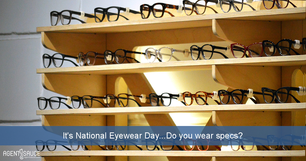 It's National Eyewear Day...Do you wear specs?