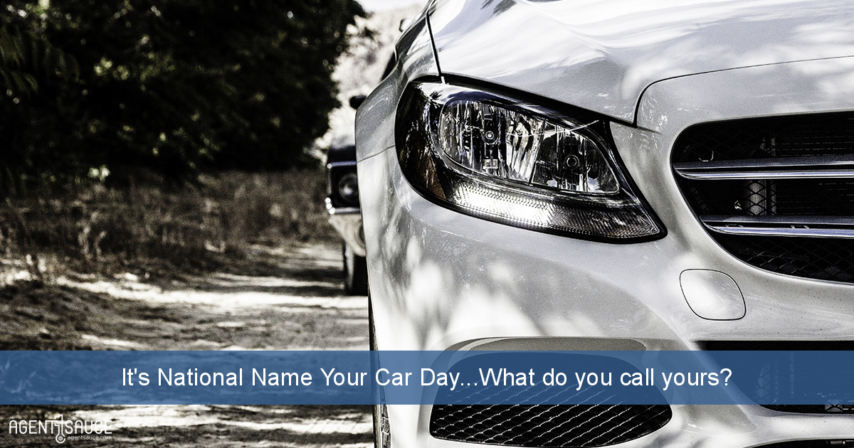 It's National Name Your Car Day