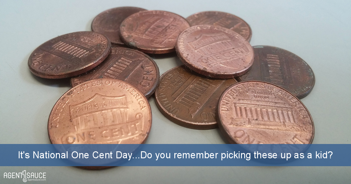 It's National One Cent Day...Do you remember picking these up as a kid?