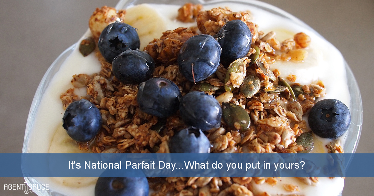 It's National Parfait Day