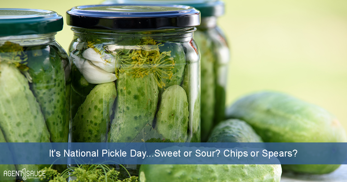 It's National Pickle Day...Sweet or Sour? Chips or Spears?