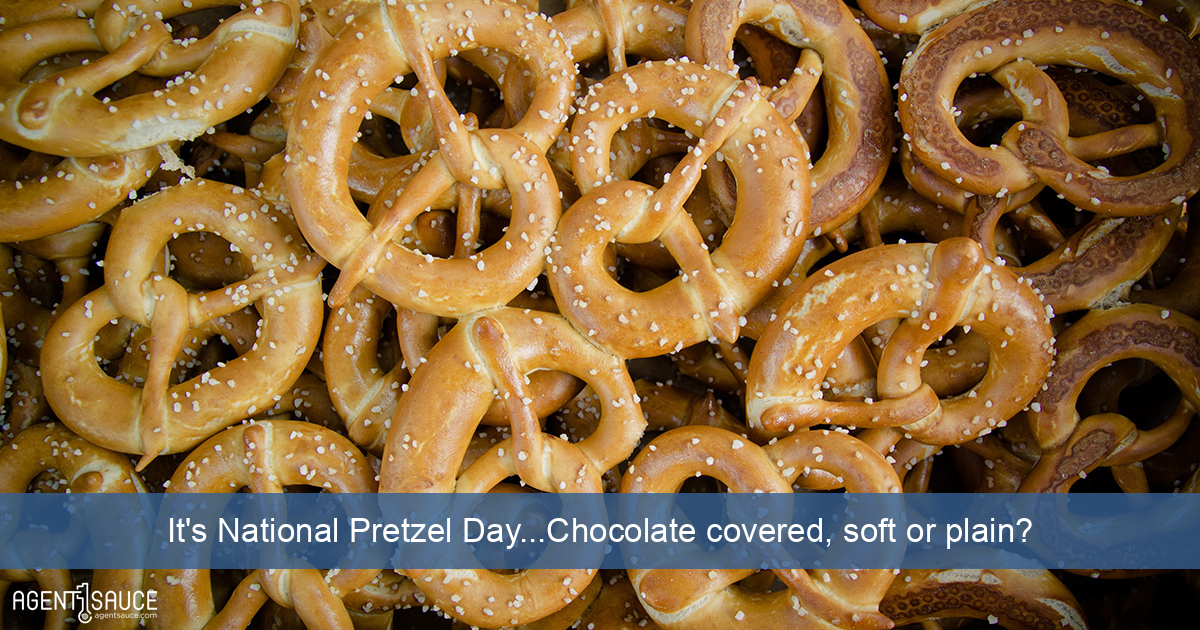 It's National Pretzel Day...Chocolate covered, soft or plain?