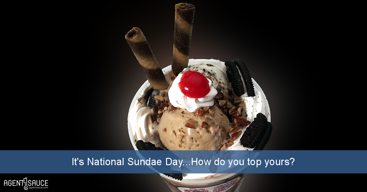 It's National Sundae Day