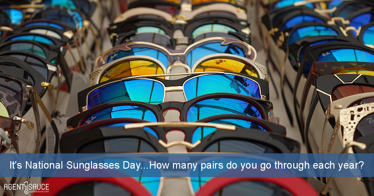 It's National Sunglasses Day...How many pairs do you go through each year?