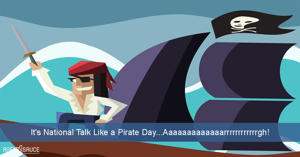 It's National Talk Like a Pirate Day