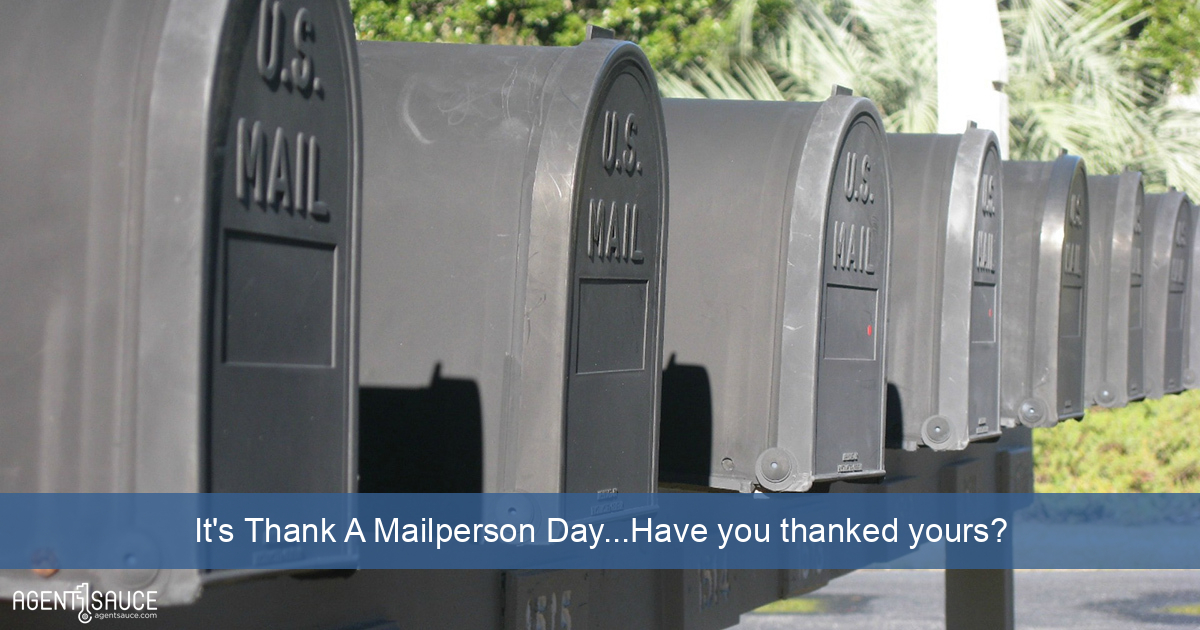 It's Thank A Mailperson Day...Have you thanked yours?