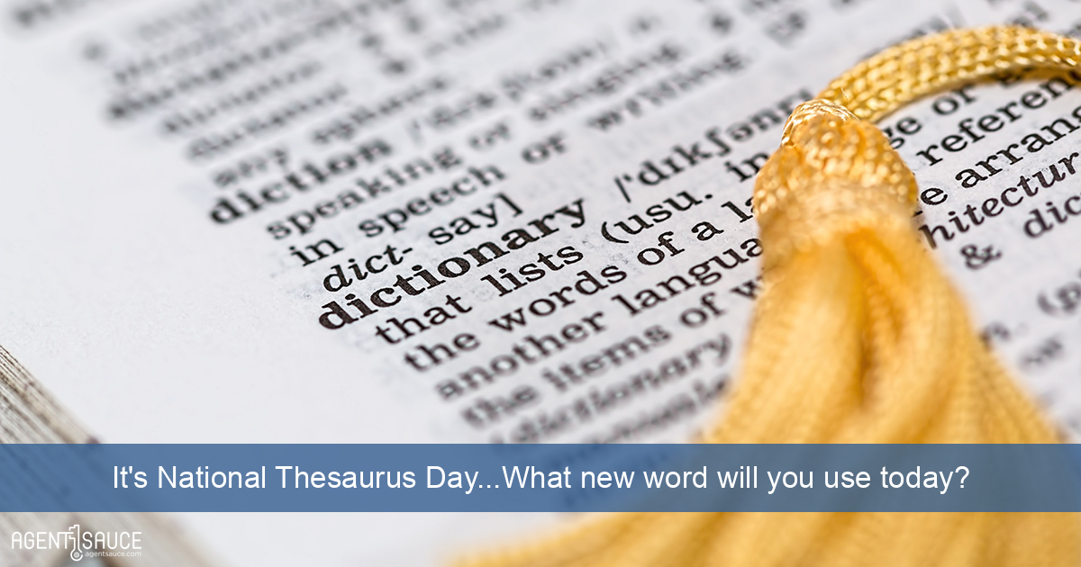 It's National Thesaurus Day