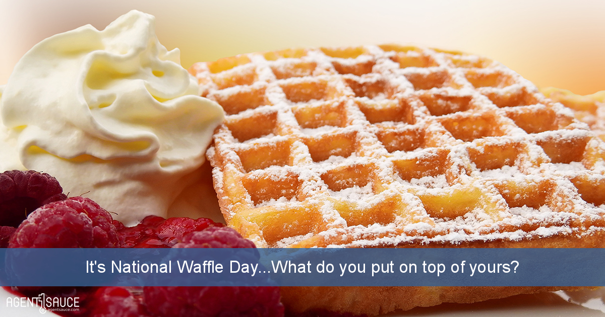 It's National Waffle Day...What do you put on top of yours?