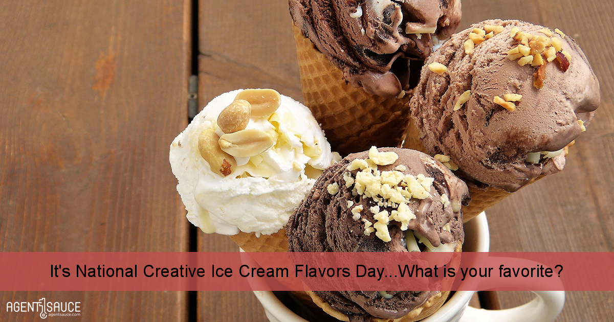 It's National Creative Ice Cream Flavors Day