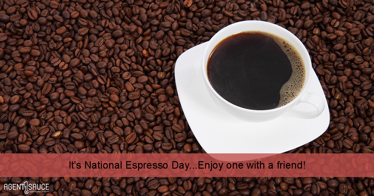 It's National Espresso Day