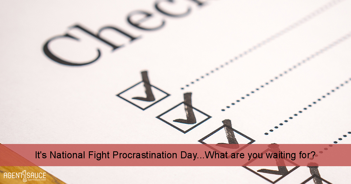 It's National Fight Procrastination Day