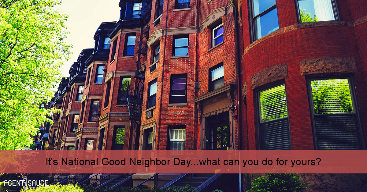 It's National Good Neighbor Day