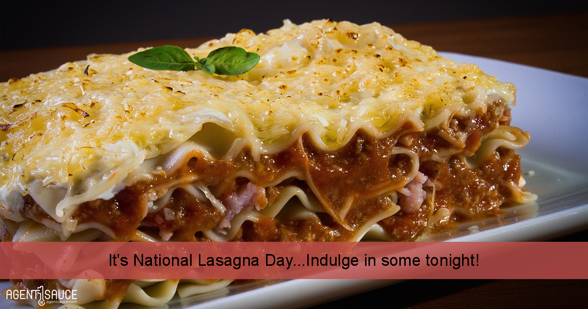 It's National Lasagna Day