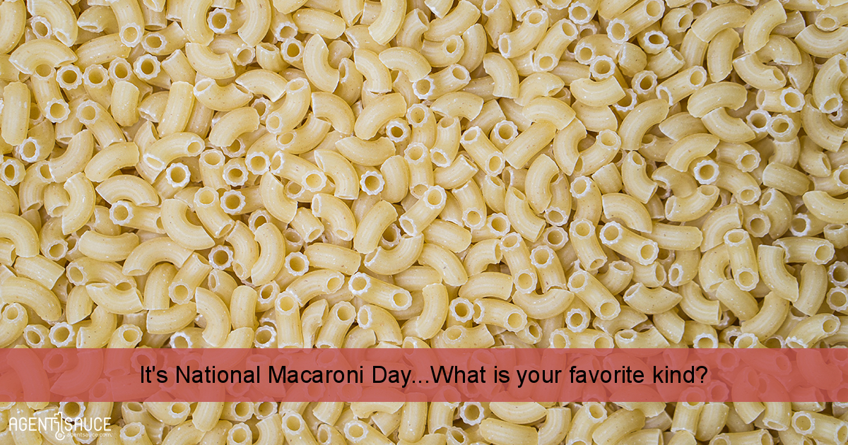 It's National Macaroni Day