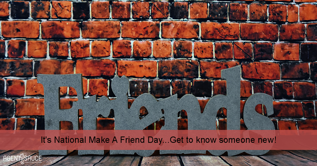 It's National Make A Friend Day
