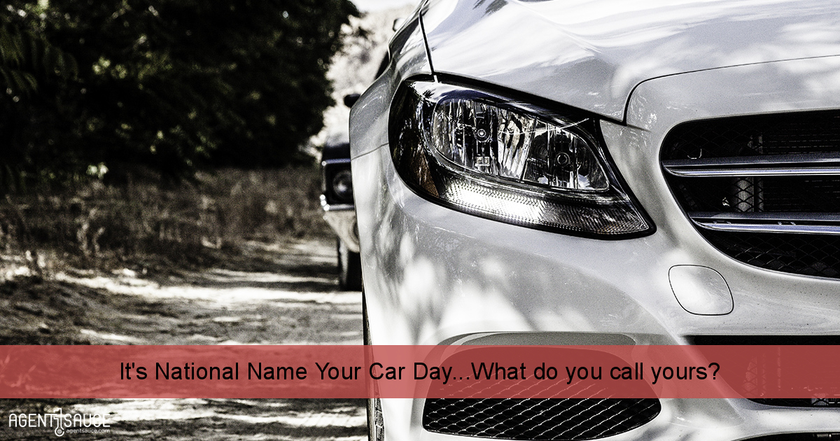 It's National Name Your Car Day