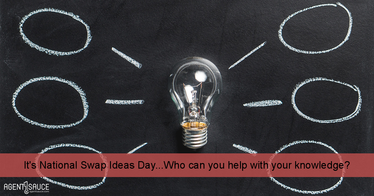 It's National Swap Ideas Day