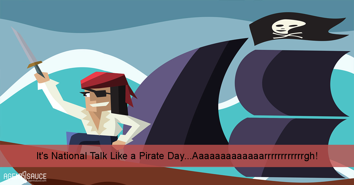 It's National Talk Like a Pirate Day