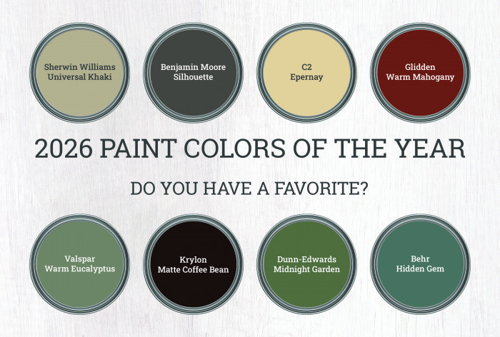 2026 Paint Colors of the Year