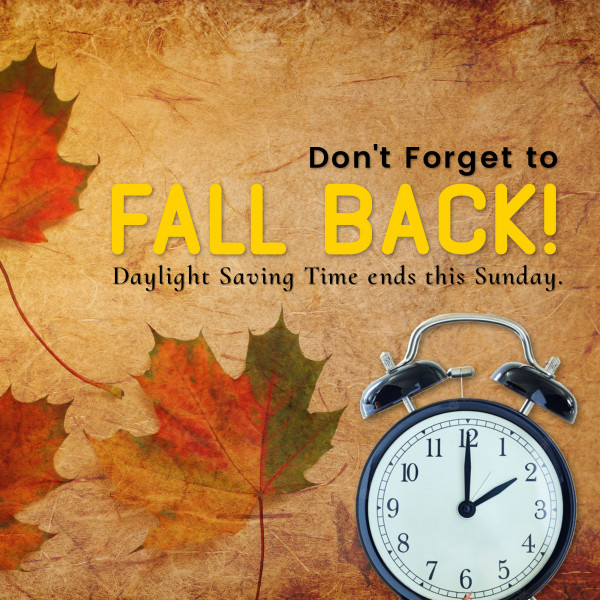 Time to Fall Back!