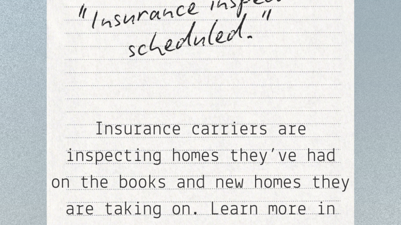 Inspections are coming!